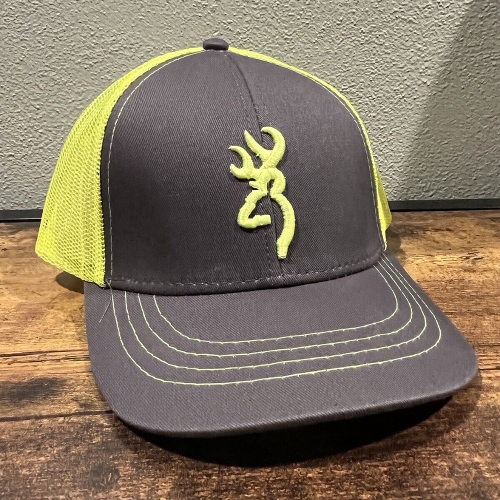 Browning High Visibility Hat Deer Hunting Shooting Embroidered Logo Cap- OSFA